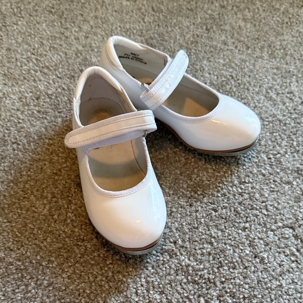 White Girls Tap Shoes 9T